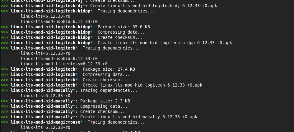 Splitting a Linux kernel package